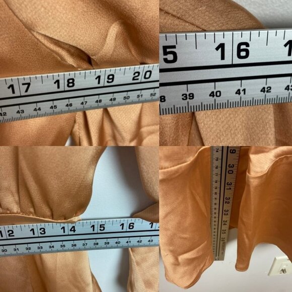 NEW Vici Collection Satin Balloon Sleeve Dress Size Large Nordstrom Tie Neck L - Picture 10 of 10